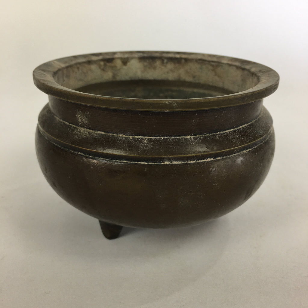 Japanese Buddhist Altar Fitting Bronze Incense Burner Vtg Koro Butsudan BU522