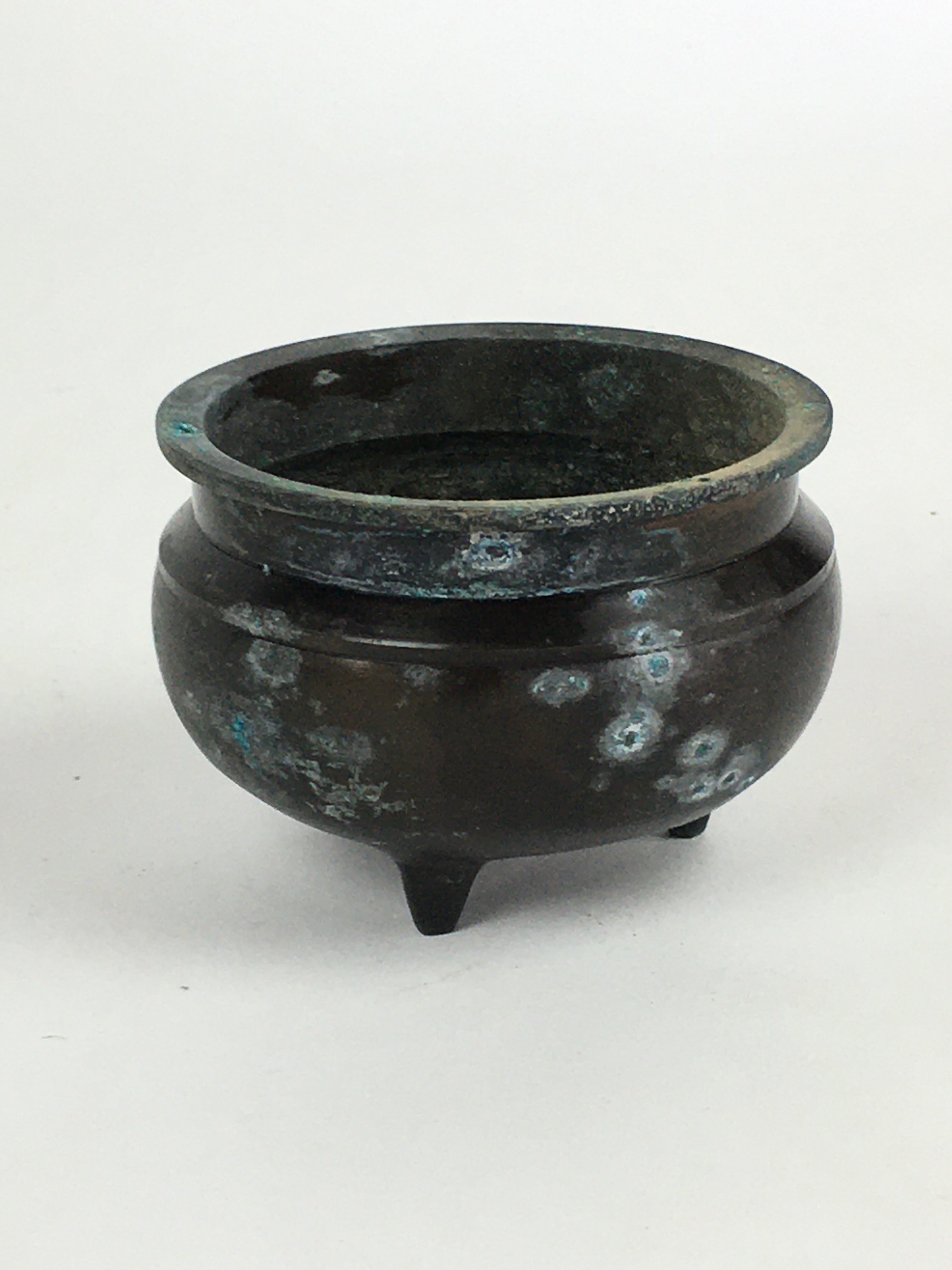 Japanese Buddhist Altar Fitting Bronze Incense Burner Vtg Koro Butsudan BU652