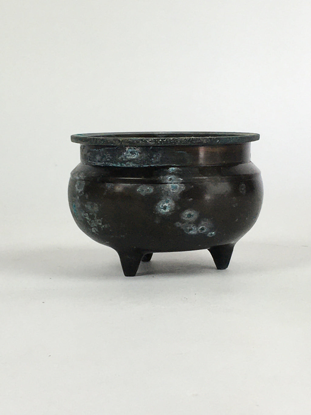 Japanese Buddhist Altar Fitting Bronze Incense Burner Vtg Koro Butsudan BU652