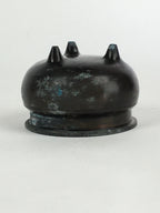 Japanese Buddhist Altar Fitting Bronze Incense Burner Vtg Koro Butsudan BU652