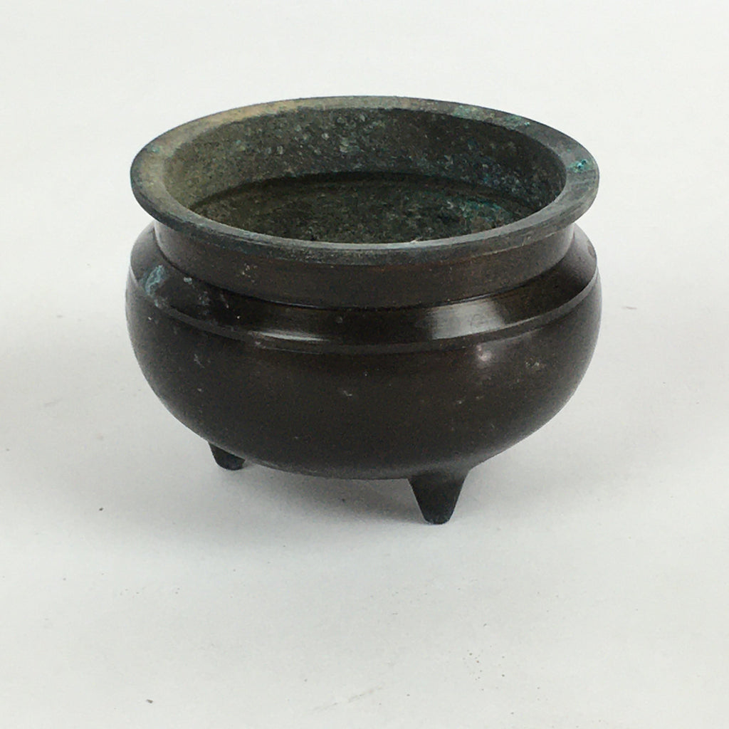Japanese Buddhist Altar Fitting Bronze Incense Burner Vtg Koro Butsudan BU652