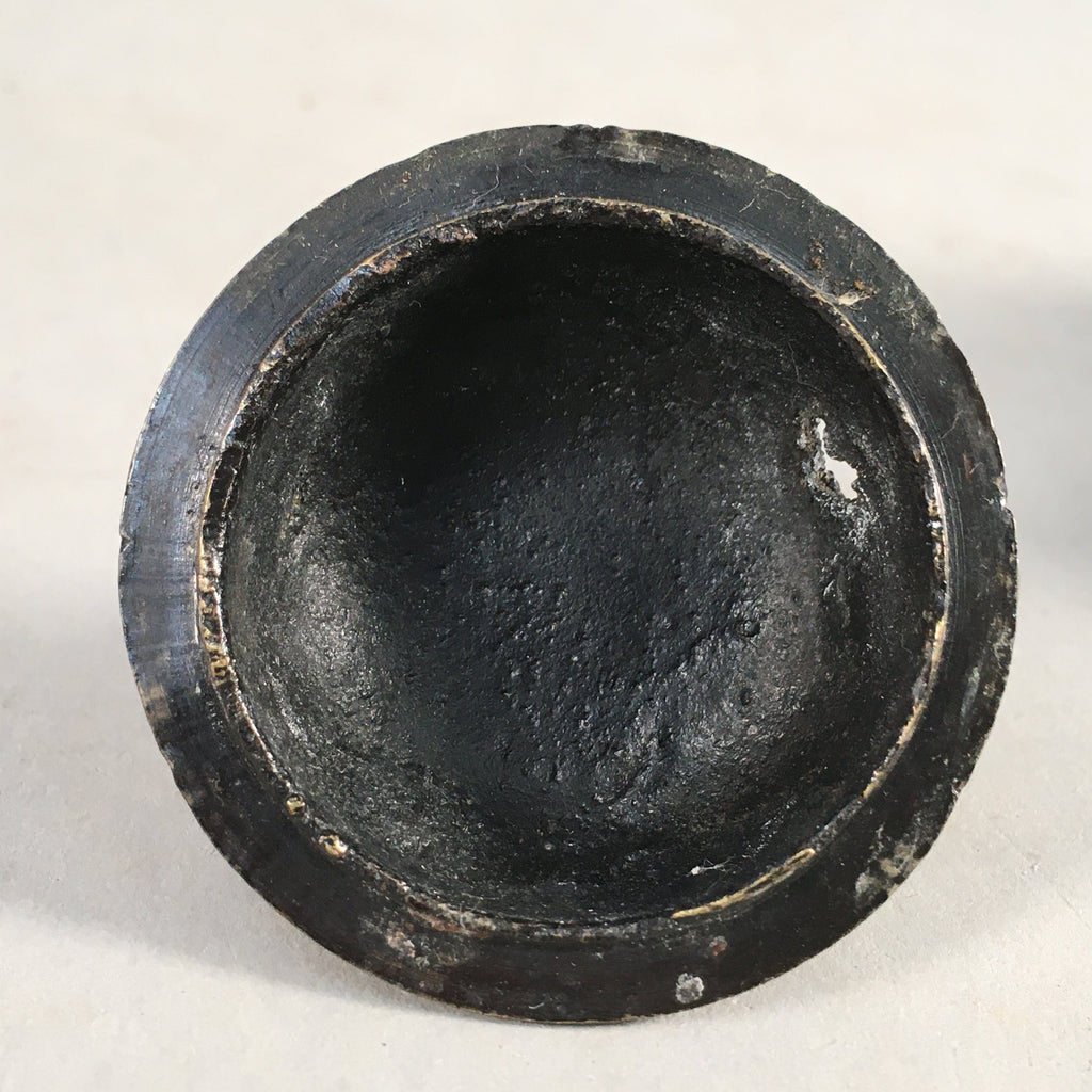Japanese Buddhist Altar Fitting Bronze Incense Burner Vtg Shishi Koro BU283