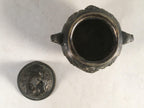 Japanese Buddhist Altar Fitting Bronze Incense Burner Vtg Shishi Koro BU283