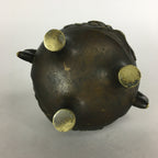 Japanese Buddhist Altar Fitting Bronze Incense Burner Vtg Shishi Koro BU435