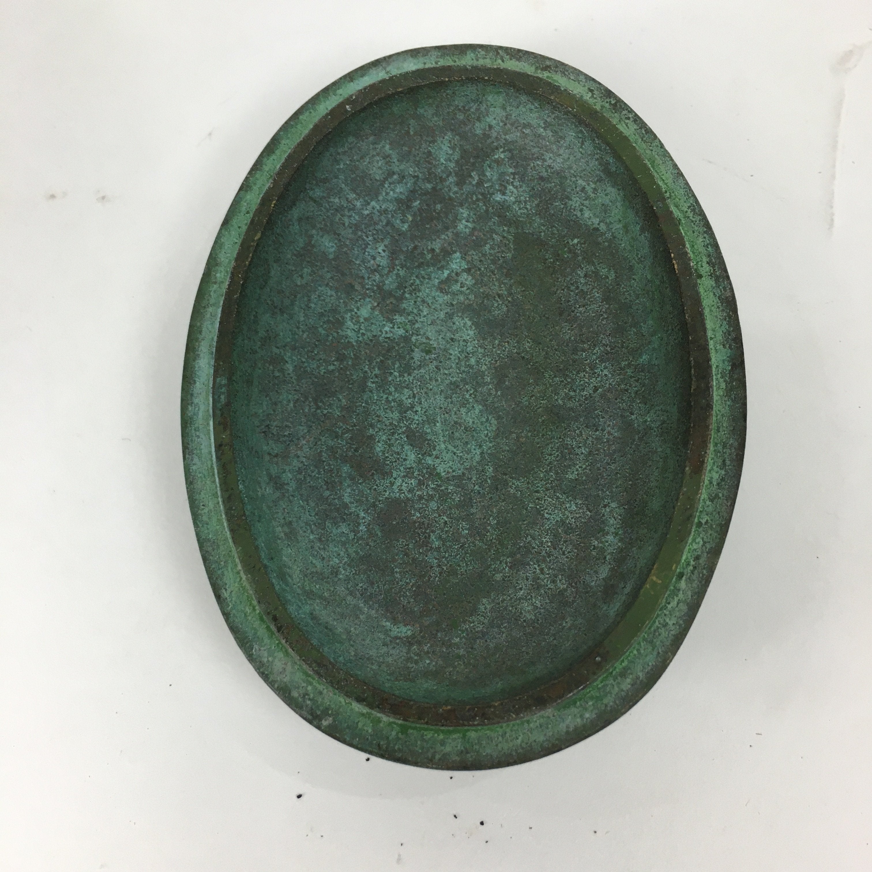 Japanese Buddhist Altar Fitting Bronze Incense Container Vtg Crane Kogo BU571