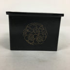 Japanese Buddhist Altar Fitting Buddha Statue Stand Box Vtg Black Square BU585