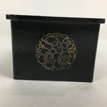 Japanese Buddhist Altar Fitting Buddha Statue Stand Box Vtg Black Square BU585