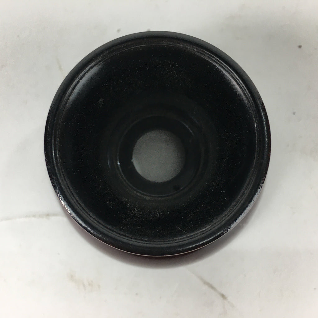 Japanese Buddhist Altar Fitting Buddha Tea Cup Vtg Brown Black Sayuki BU586
