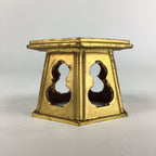 Japanese Buddhist Altar Fitting Bukki Vtg Buddhist Rine Cup Stand BU679