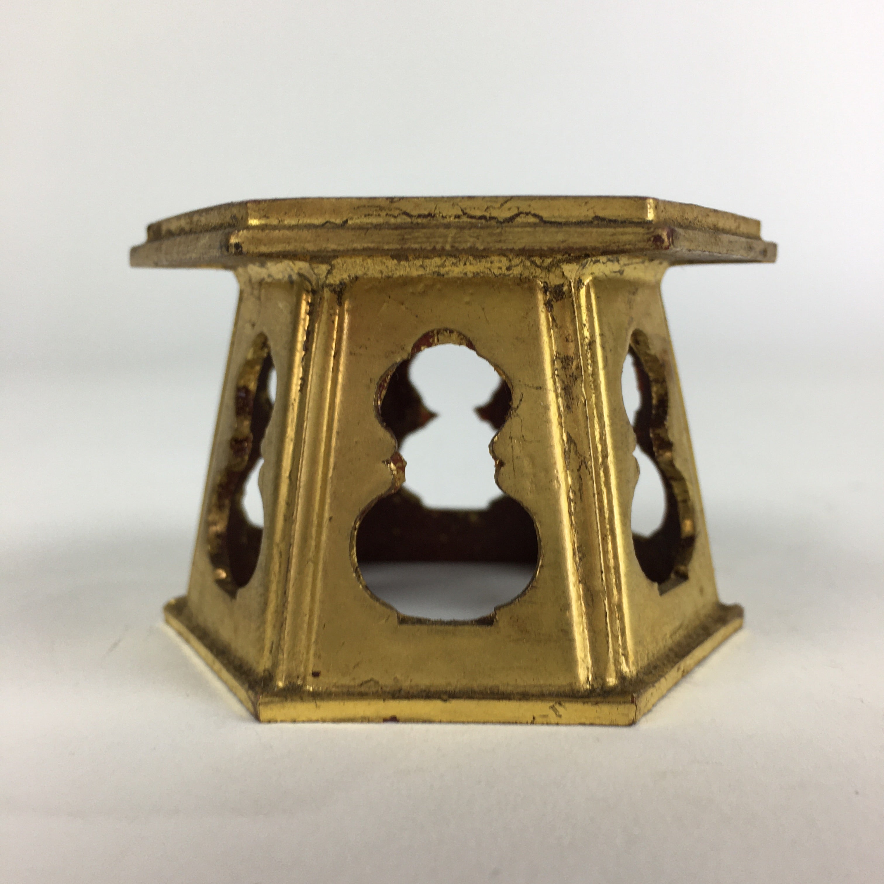 Japanese Buddhist Altar Fitting Bukki Vtg Buddhist Rine Cup Stand BU679