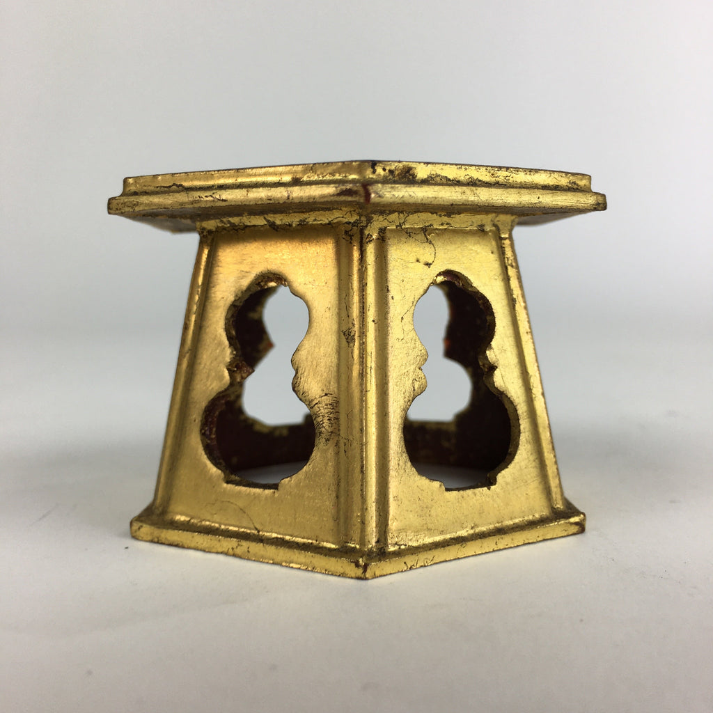 Japanese Buddhist Altar Fitting Bukki Vtg Buddhist Rine Cup Stand BU679