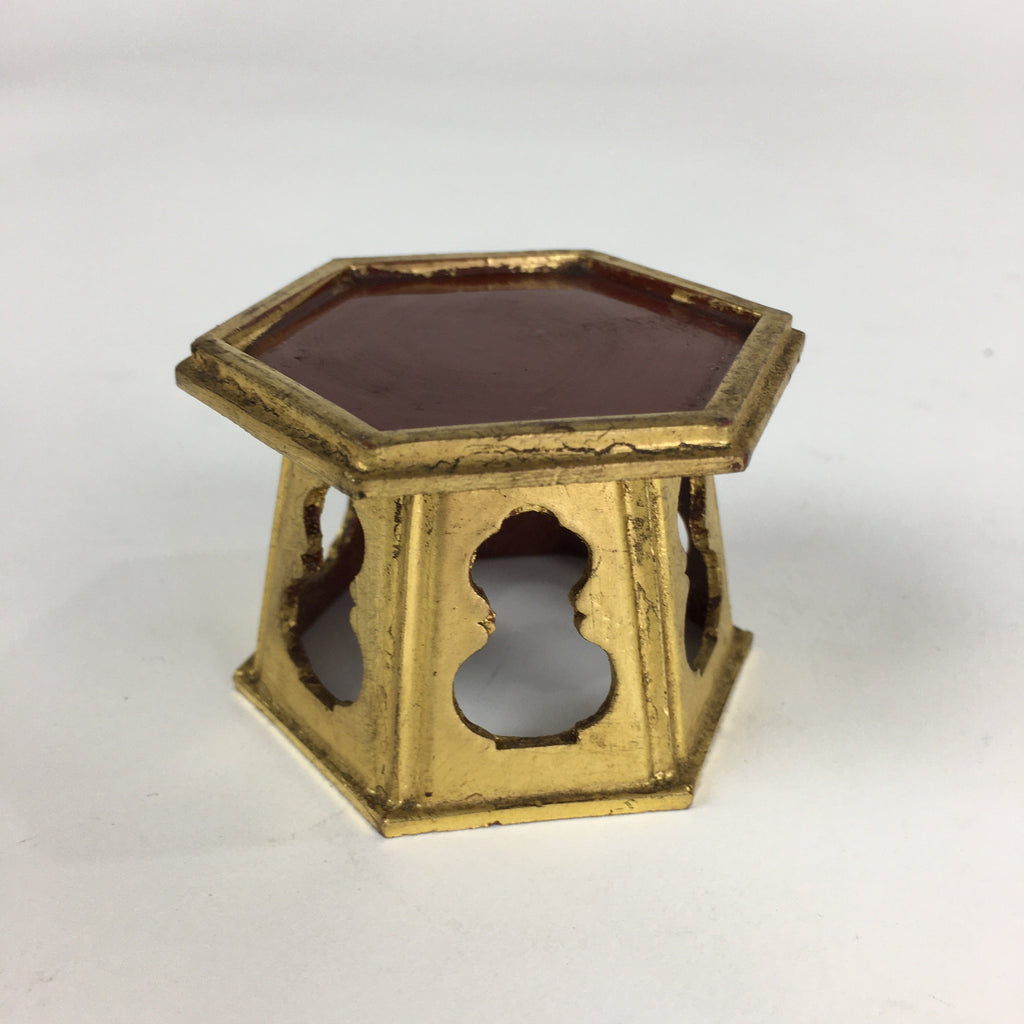 Japanese Buddhist Altar Fitting Bukki Vtg Buddhist Rine Cup Stand BU679
