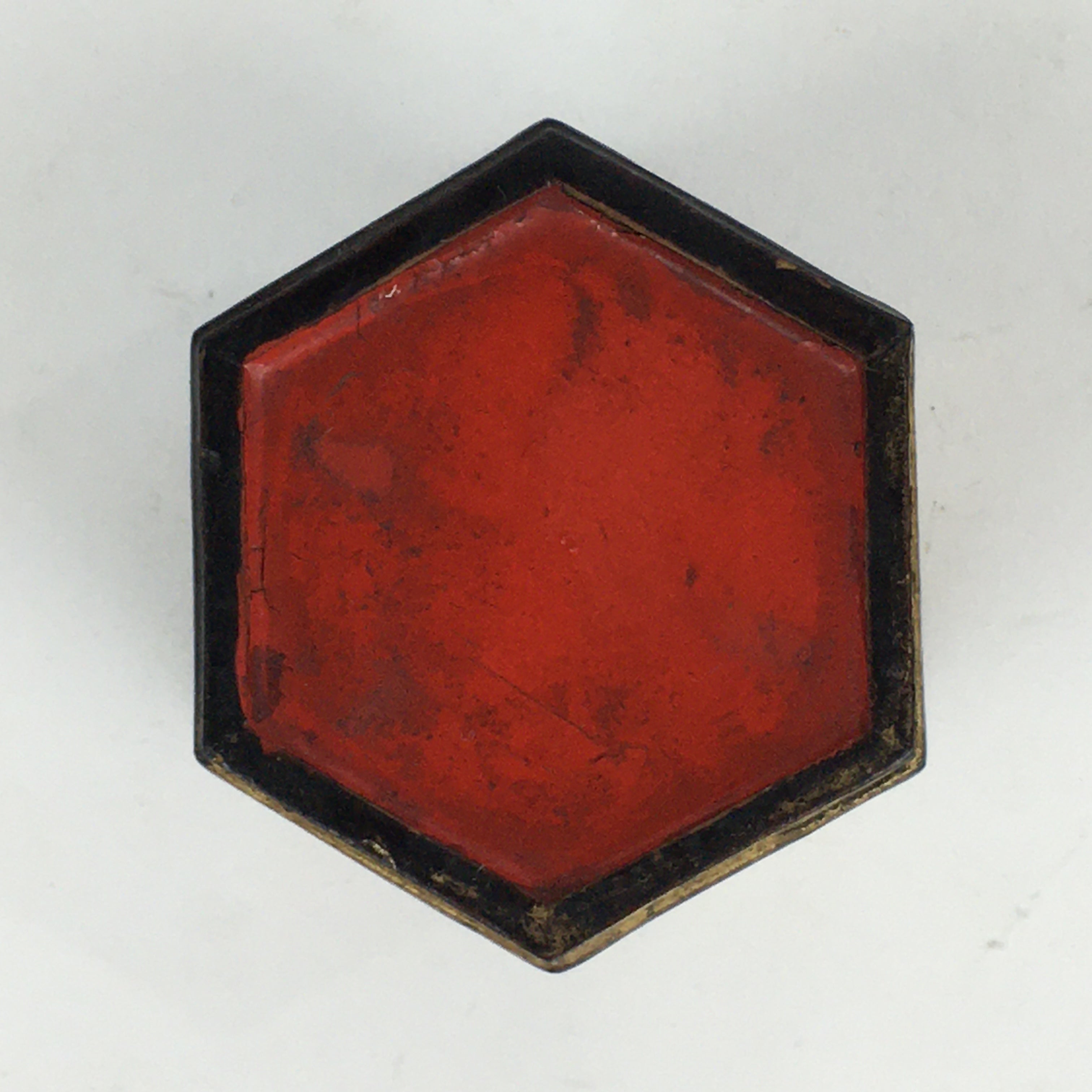 Japanese Buddhist Altar Fitting Bukki Vtg Wood Lacquered Rice Cup Stand BU680