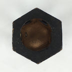Japanese Buddhist Altar Fitting Bukki Vtg Wood Lacquered Rice Cup Stand BU680