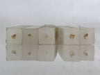 Japanese Buddhist Altar Fitting Candle Set Vtg Namu-Shakyamunibutsu White BU825