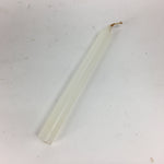 Japanese Buddhist Altar Fitting Candle Set Vtg White Kameyama Rosoku BU584