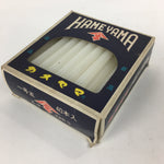 Japanese Buddhist Altar Fitting Candle Set Vtg White Kameyama Rosoku BU584