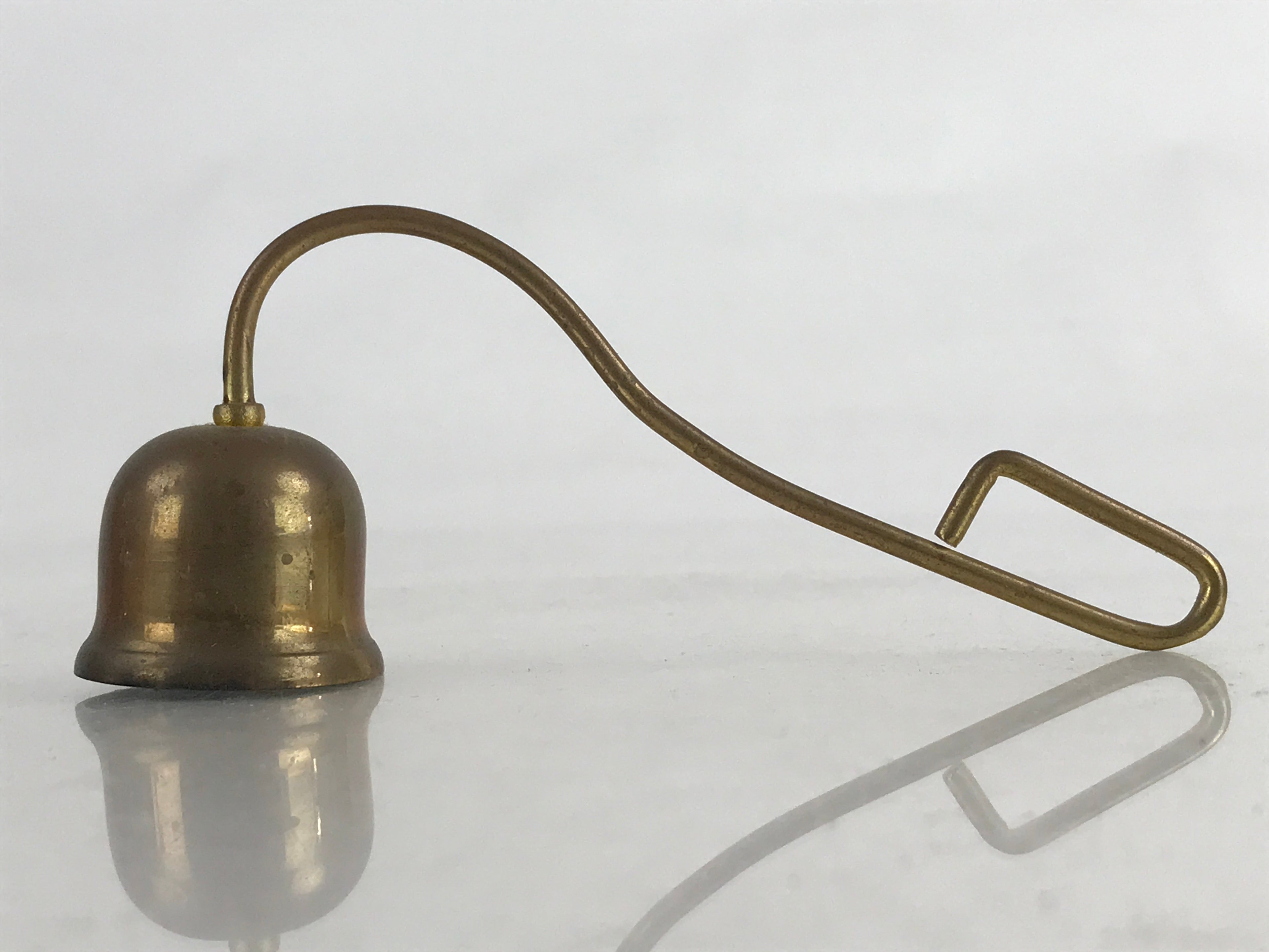 Japanese Buddhist Altar Fitting Candle Snuffer Vtg Metal Butsudan Butsugu BU895