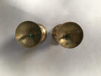 Japanese Buddhist Altar Fitting Candle Stand Pair Vtg Brass Butsudan B307