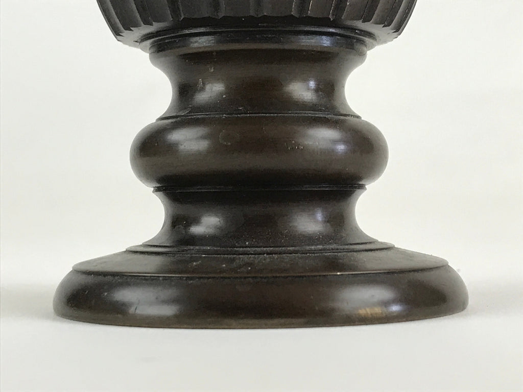 Japanese Buddhist Altar Fitting Candle Stand Vtg Copper Shokudai Butsudan BU912