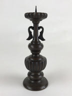 Japanese Buddhist Altar Fitting Candle Stand Vtg Copper Shokudai Butsudan BU912