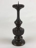 Japanese Buddhist Altar Fitting Candle Stand Vtg Copper Shokudai Butsudan BU912