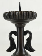 Japanese Buddhist Altar Fitting Candle Stand Vtg Copper Shokudai Butsudan BU912
