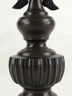 Japanese Buddhist Altar Fitting Candle Stand Vtg Copper Shokudai Butsudan BU912