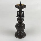Japanese Buddhist Altar Fitting Candle Stand Vtg Copper Shokudai Butsudan BU912