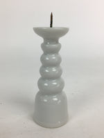 Japanese Buddhist Altar Fitting Candle Stand Vtg Porcelain Shokudai Butsudan BU5