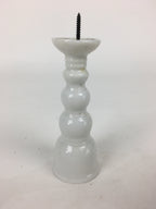 Japanese Buddhist Altar Fitting Candle Stand Vtg Porcelain Shokudai Butsudan BU6