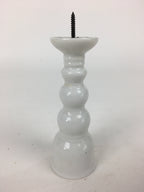 Japanese Buddhist Altar Fitting Candle Stand Vtg Porcelain Shokudai Butsudan BU6