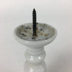Japanese Buddhist Altar Fitting Candle Stand Vtg Porcelain Shokudai Butsudan BU6