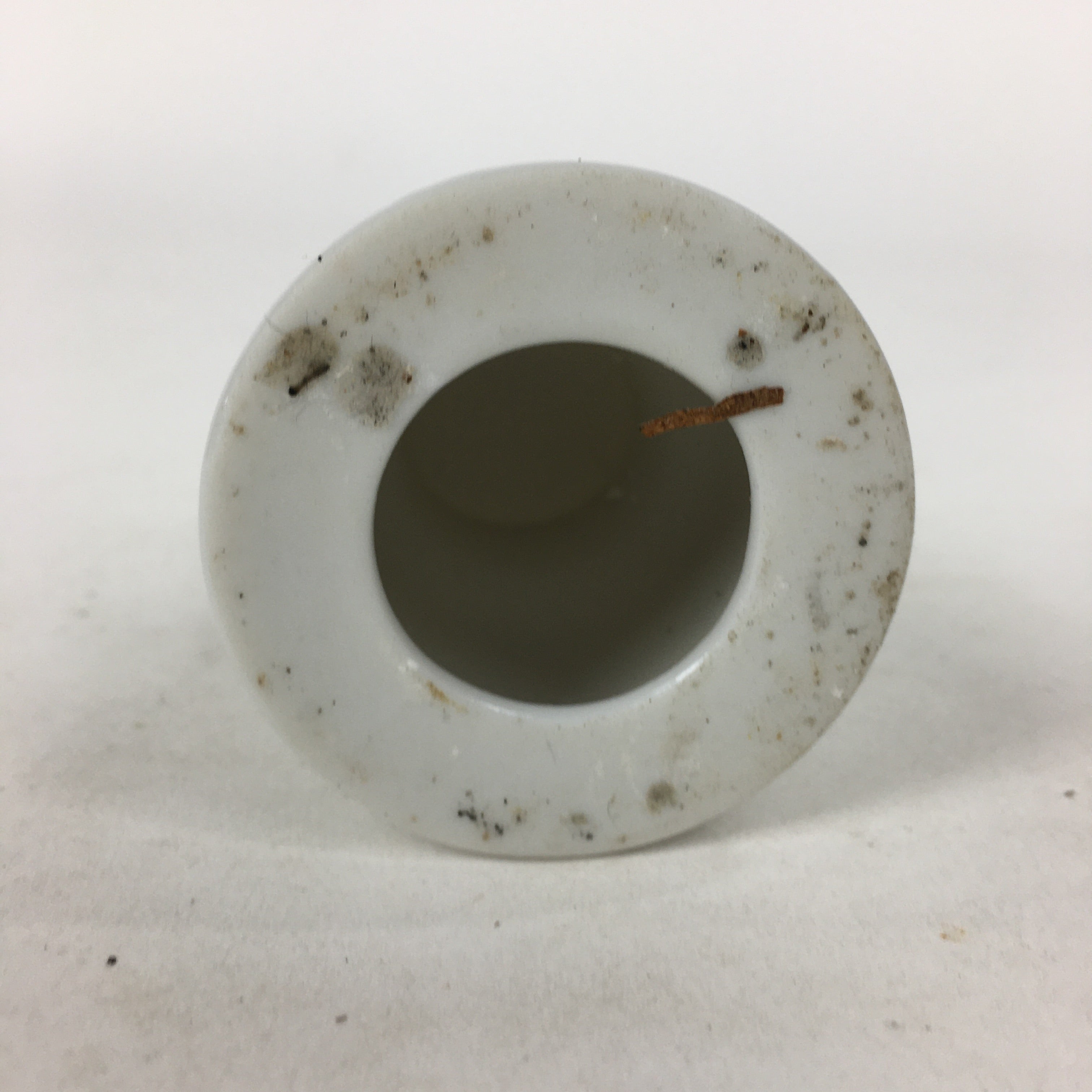 Japanese Buddhist Altar Fitting Candle Stand Vtg Porcelain Shokudai Butsudan BU6