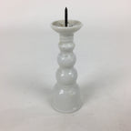 Japanese Buddhist Altar Fitting Candle Stand Vtg Porcelain Shokudai Butsudan BU6