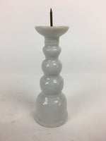 Japanese Buddhist Altar Fitting Candle Stand Vtg Porcelain Shokudai Butsudan QT1