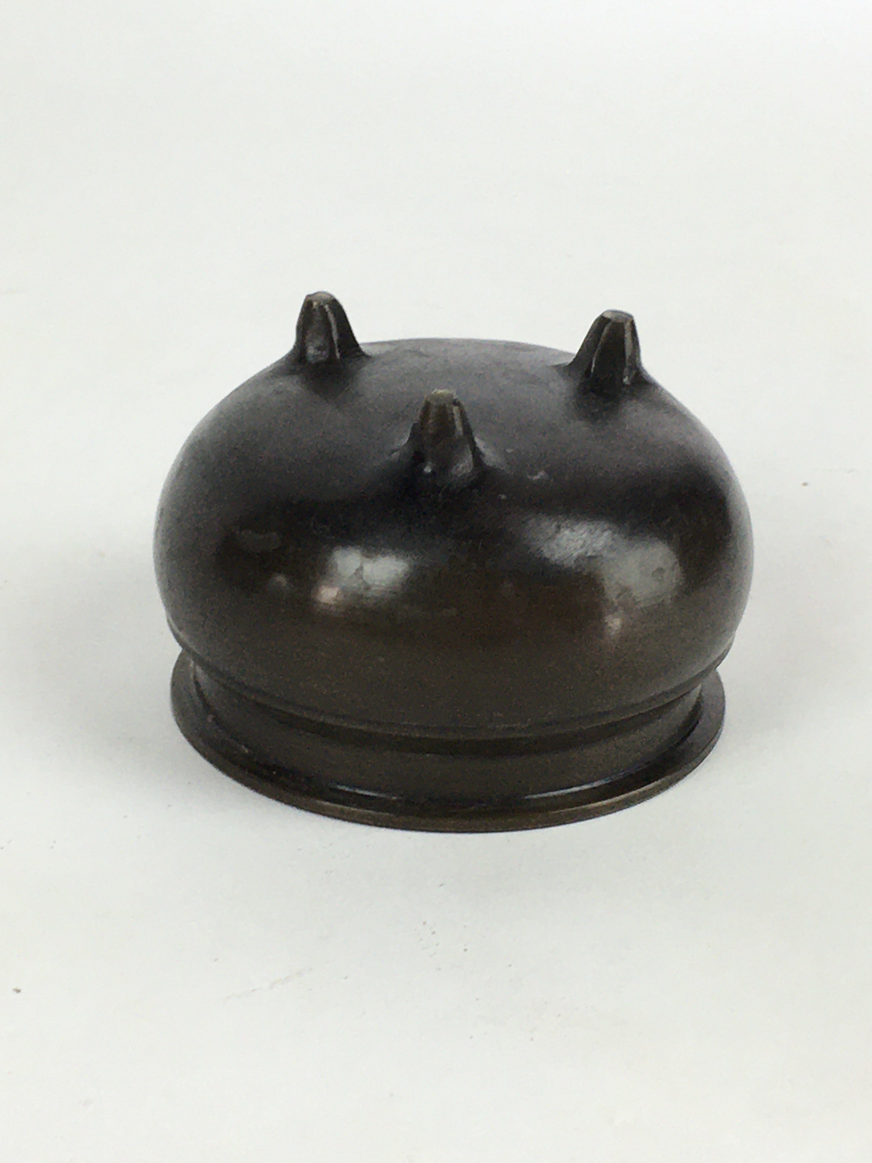 Japanese Buddhist Altar Fitting Copper Incense Burner Vtg Koro Butsudan BU651