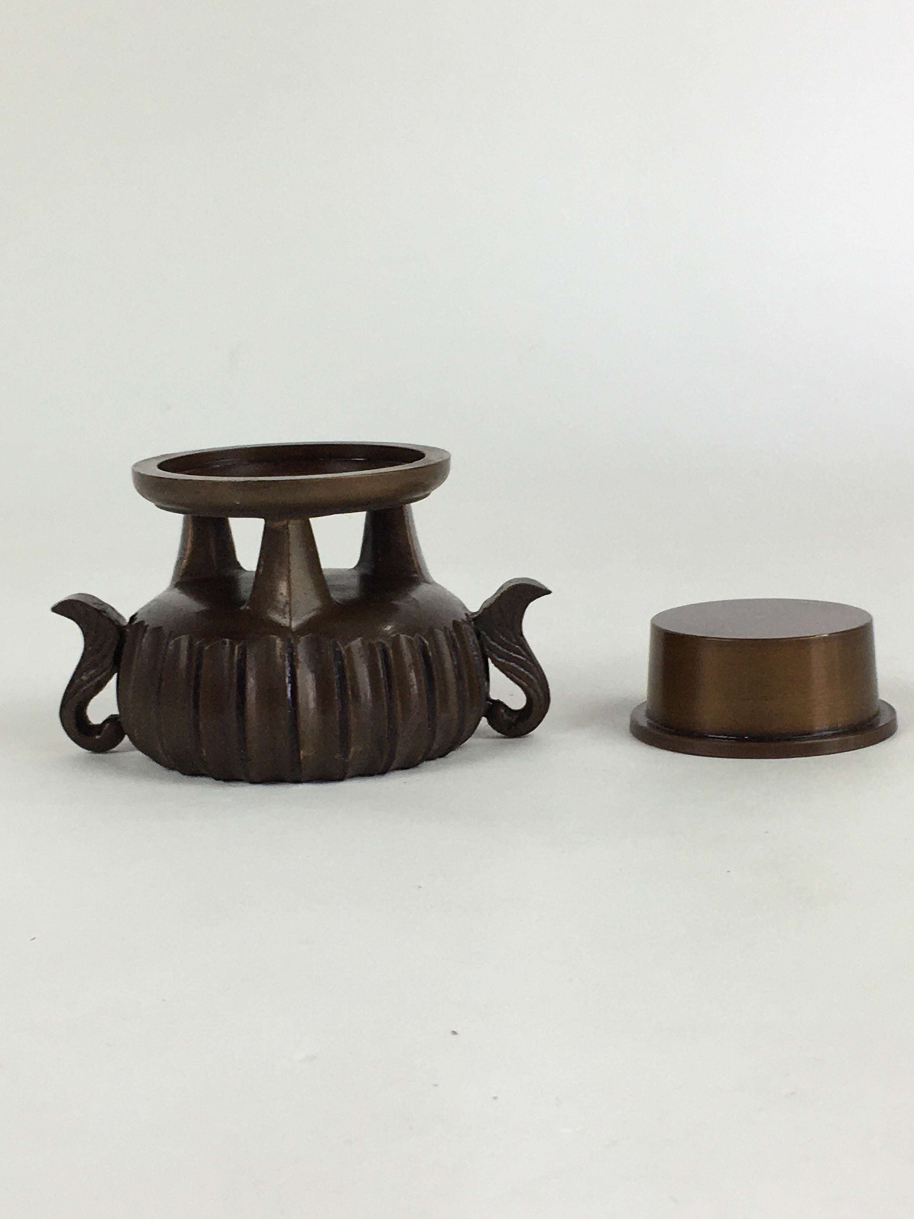 Japanese Buddhist Altar Fitting Copper Incense Burner Vtg Koro Butsudan BU656