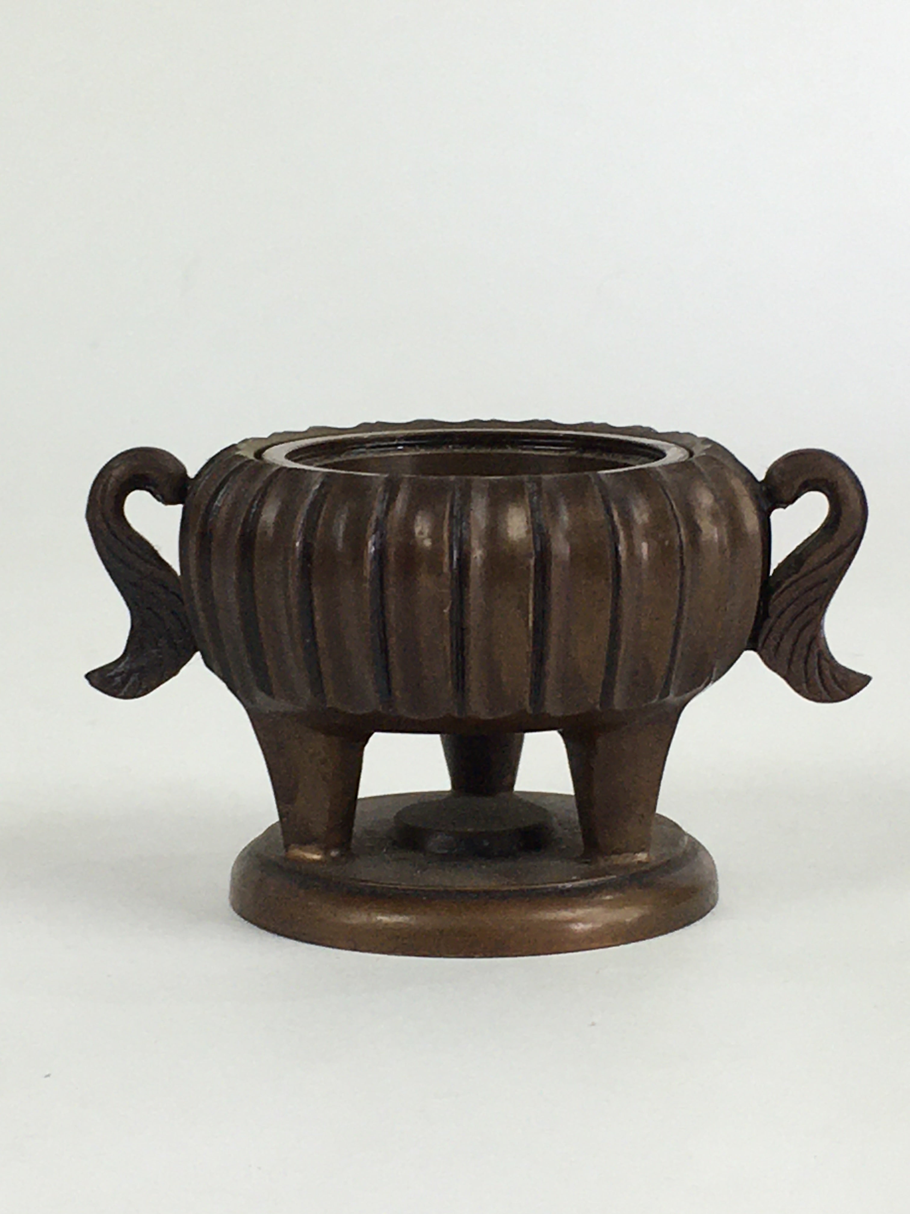 Japanese Buddhist Altar Fitting Copper Incense Burner Vtg Koro Butsudan BU656