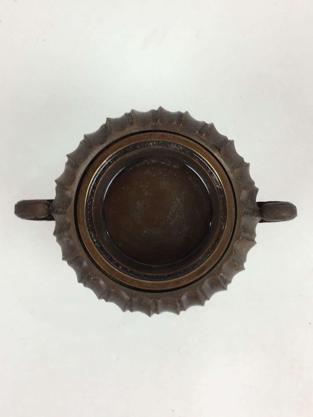 Japanese Buddhist Altar Fitting Copper Incense Burner Vtg Koro Butsudan BU656