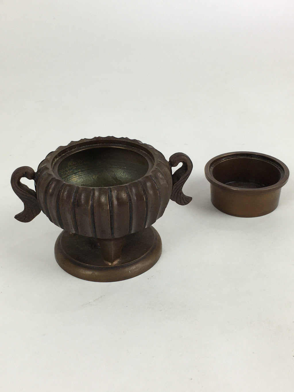 Japanese Buddhist Altar Fitting Copper Incense Burner Vtg Koro Butsudan BU656