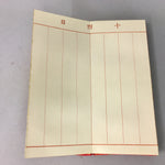 Japanese Buddhist Altar Fitting Family Death Register Vtg Kakocho Note Book BU15