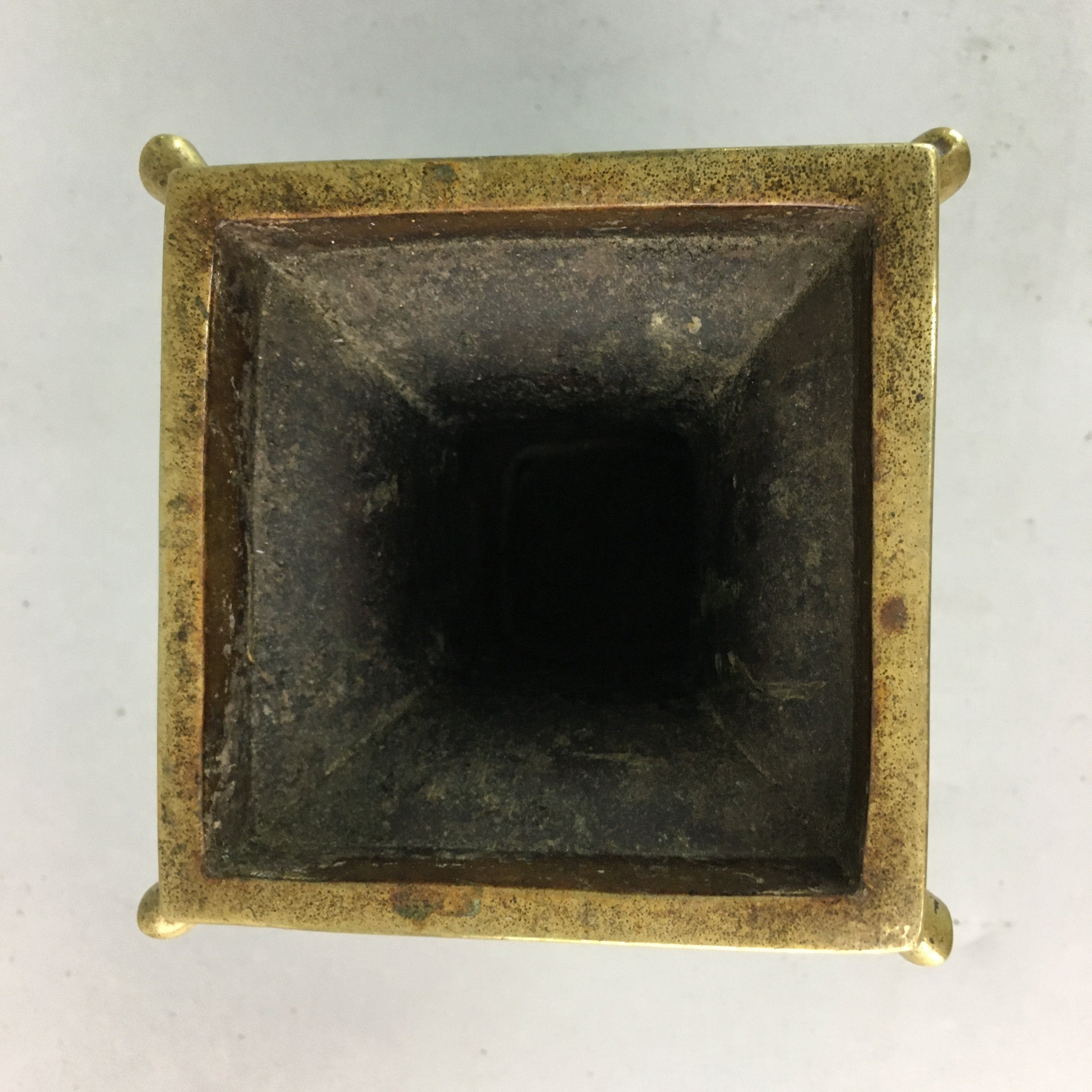 Japanese Buddhist Altar Fitting Flower Stand Vase Vtg Brass Butsudan BU173