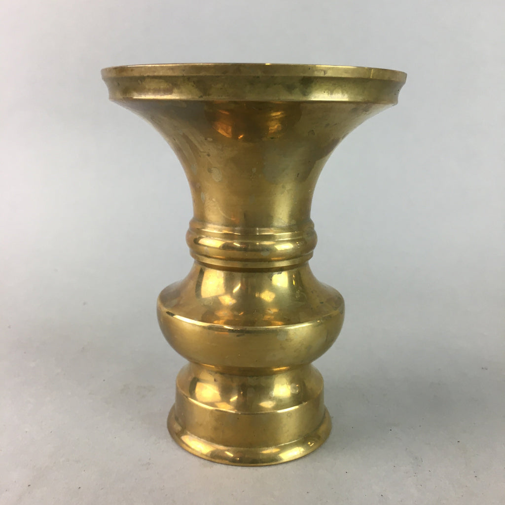 Japanese Buddhist Altar Fitting Flower Stand Vase Vtg Brass Butsudan BU176