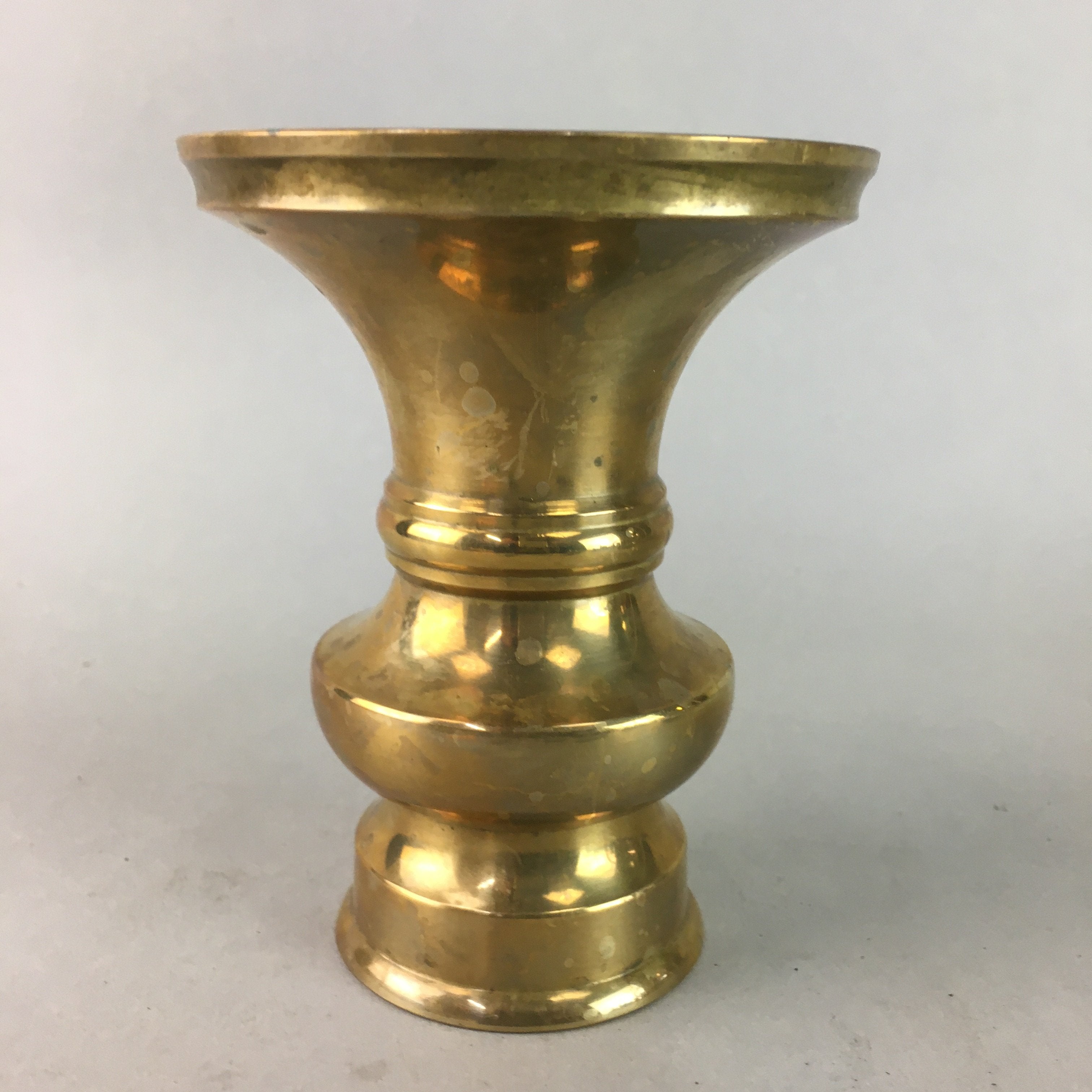 Japanese Buddhist Altar Fitting Flower Stand Vase Vtg Brass Butsudan BU176