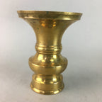 Japanese Buddhist Altar Fitting Flower Stand Vase Vtg Brass Butsudan BU176
