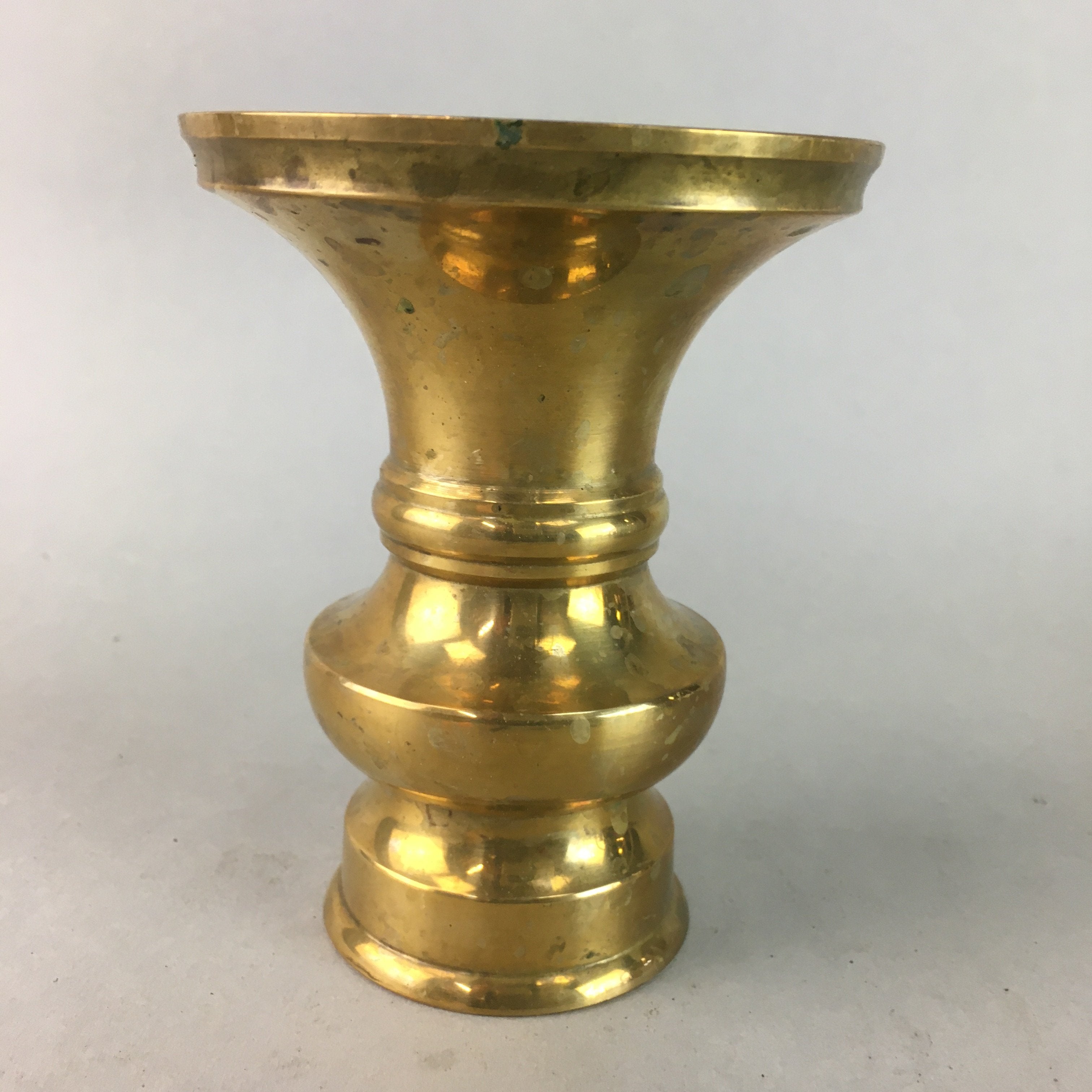 Japanese Buddhist Altar Fitting Flower Stand Vase Vtg Brass Butsudan BU176