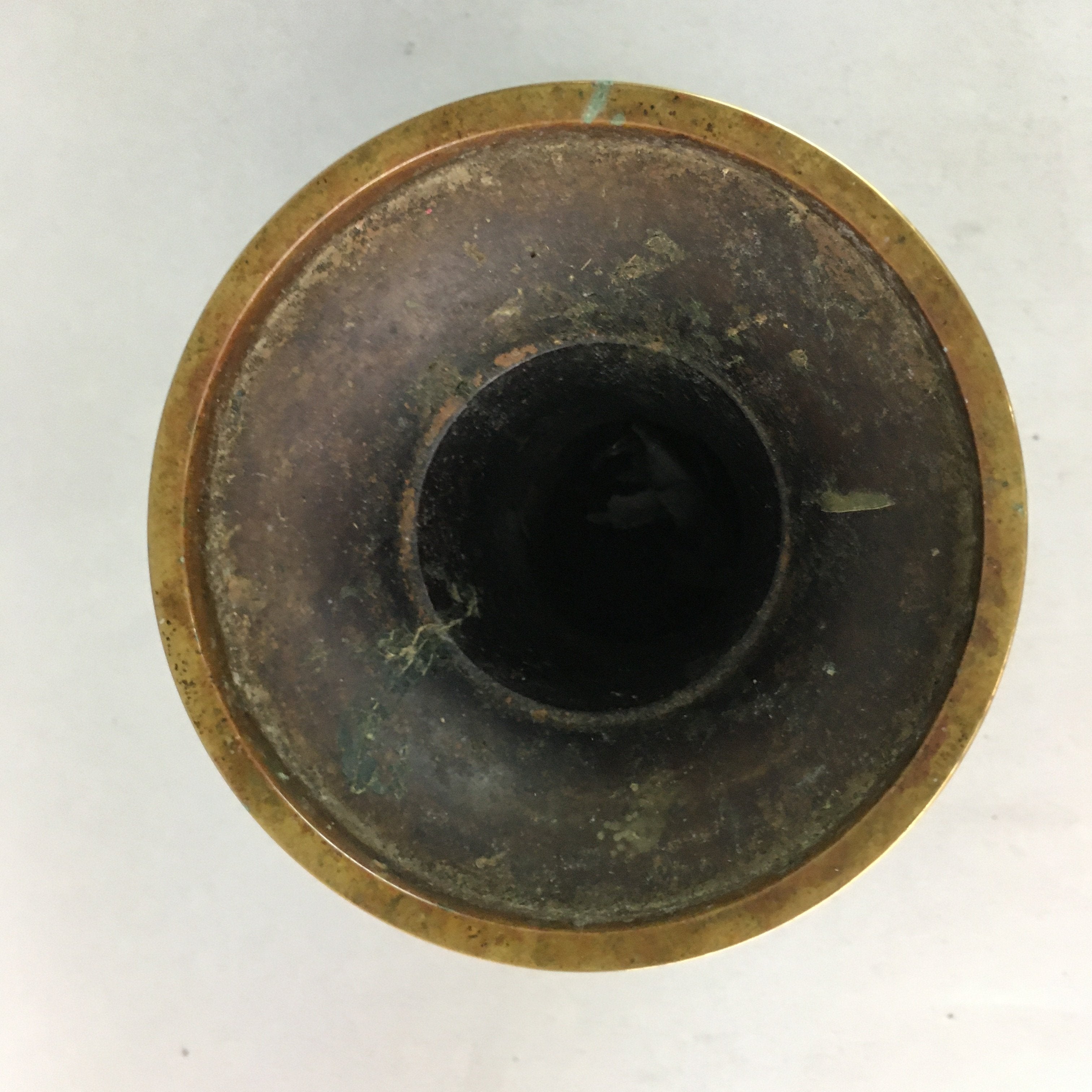 Japanese Buddhist Altar Fitting Flower Stand Vase Vtg Brass Butsudan BU176