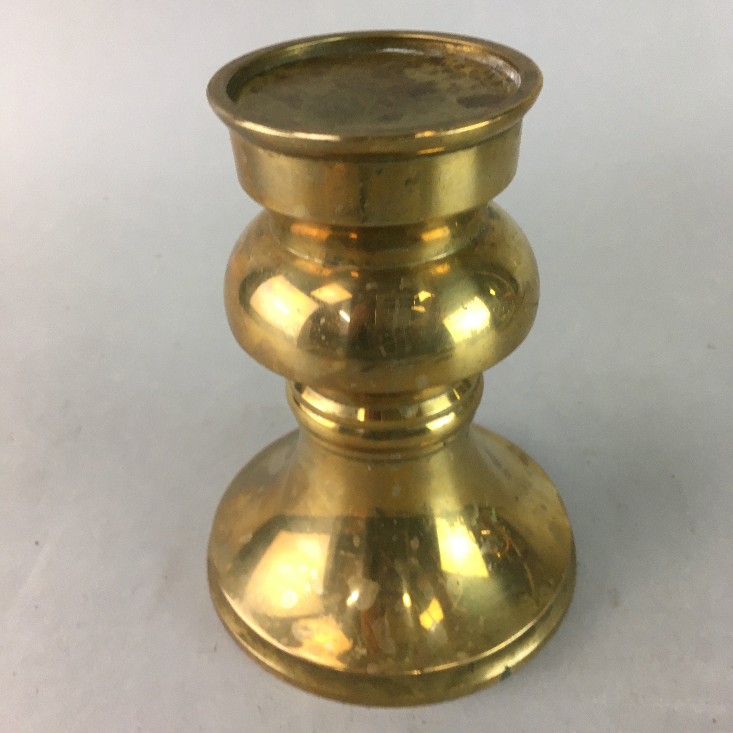 Japanese Buddhist Altar Fitting Flower Stand Vase Vtg Brass Butsudan BU176