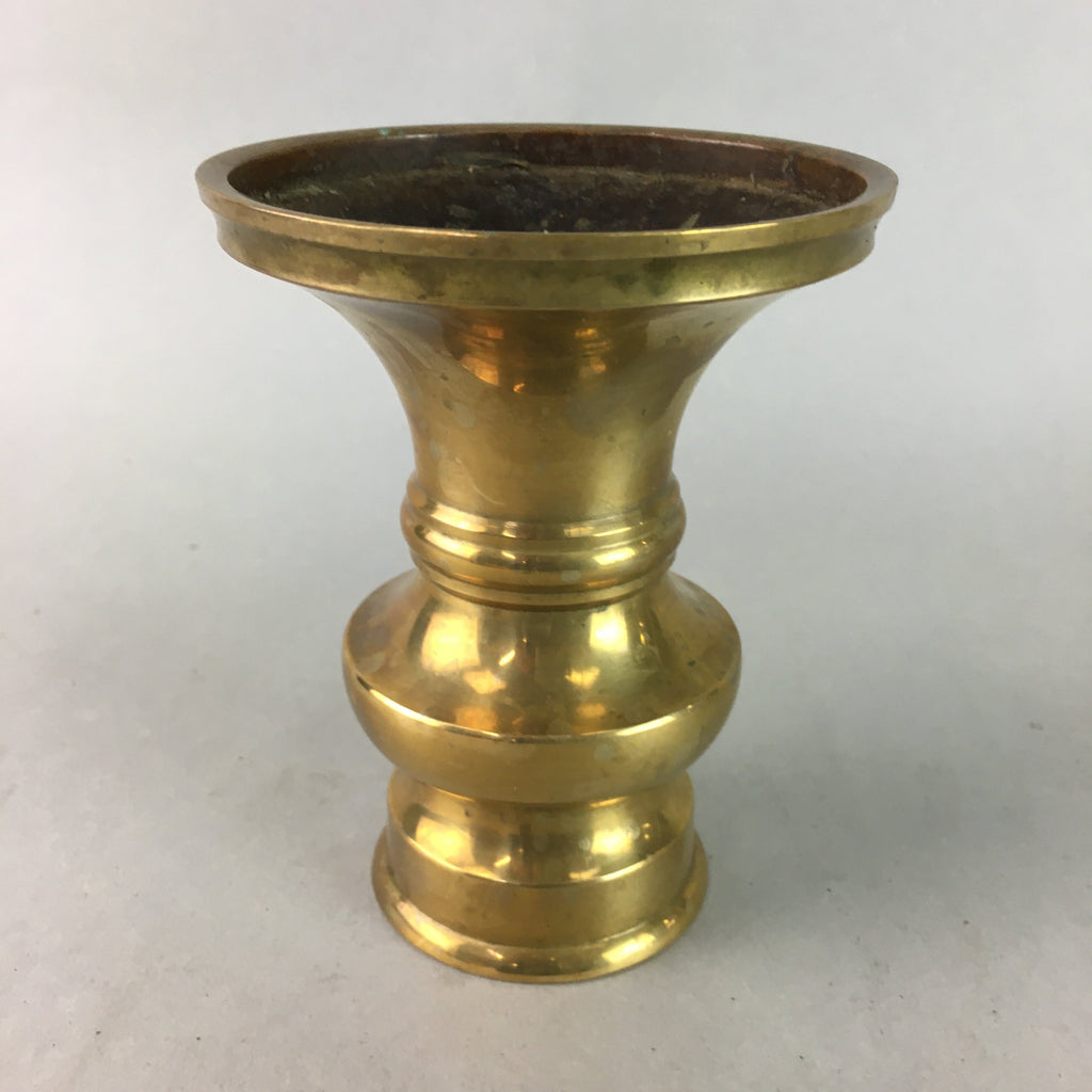 Japanese Buddhist Altar Fitting Flower Stand Vase Vtg Brass Butsudan BU176